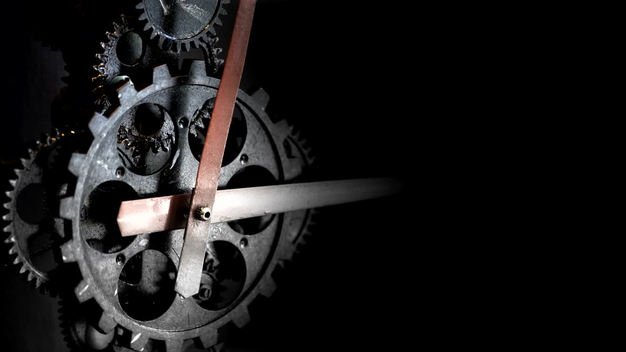 ржавые ретро-механические часовые передачи