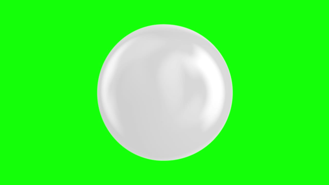 hemisferios y bola en fondo verde. renderizado en 3d aislado