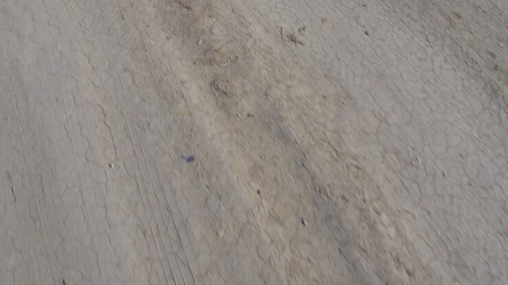 A dry, dusty dirt road