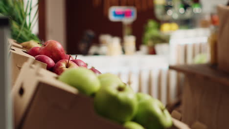 vegetables on zero waste store shelves