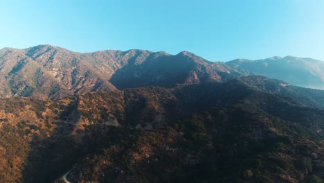 aerial mountains helicopter california los angeles hills hollywood drone