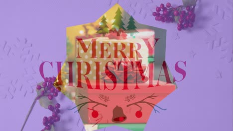 Animation-Von-Weihnachtsgrußtexten-über-Weihnachtsgeschenken-Und-Dekorationen