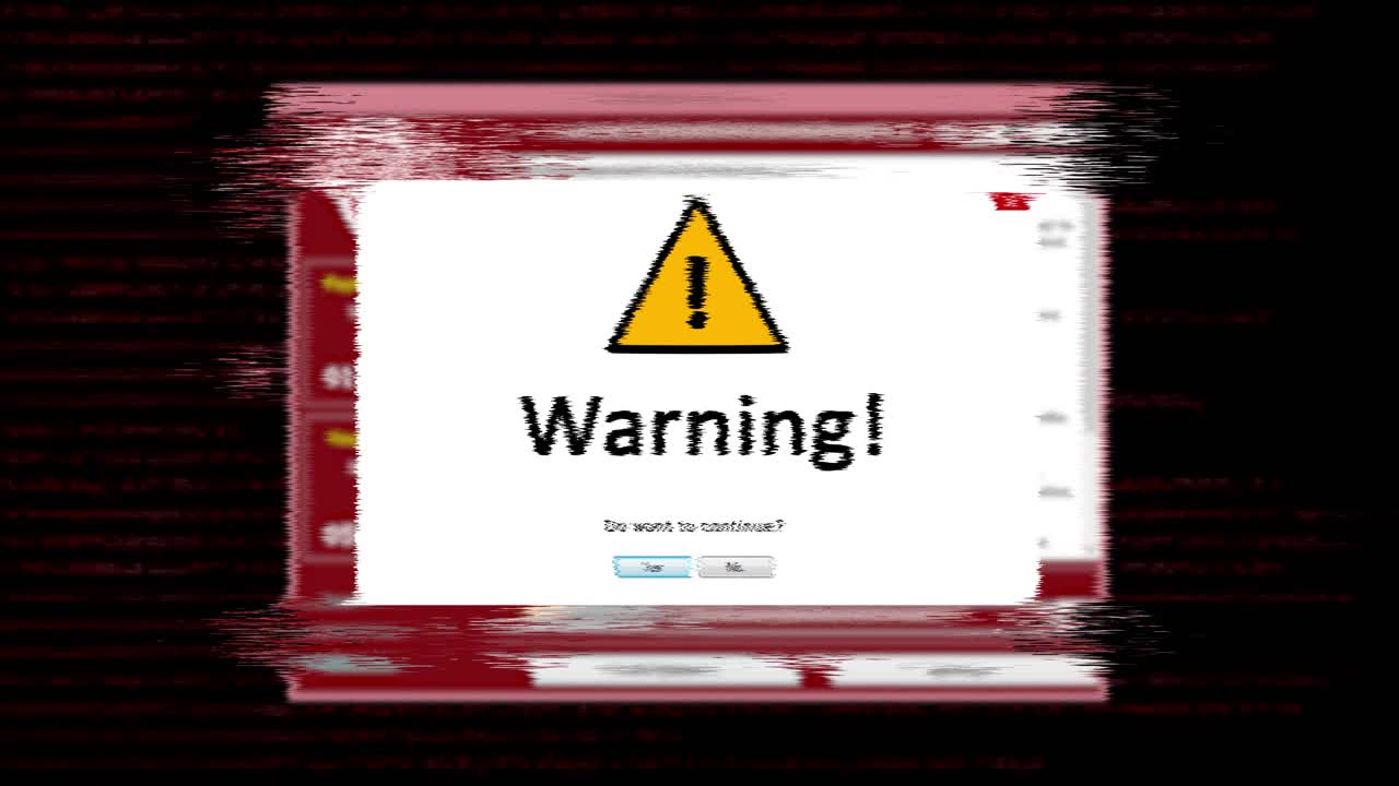 Ransomware technology red background with binary code animation cyber attack and concept malware
