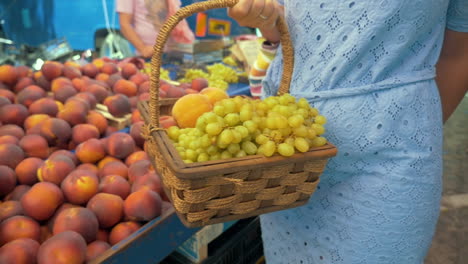 buying fruit at street vendor