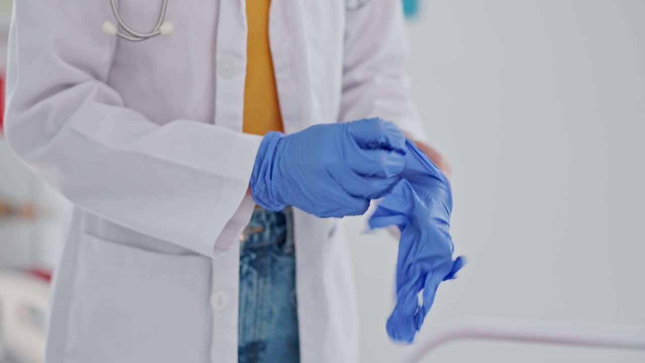 guantes médicos de hospital, médicos y de atención médica