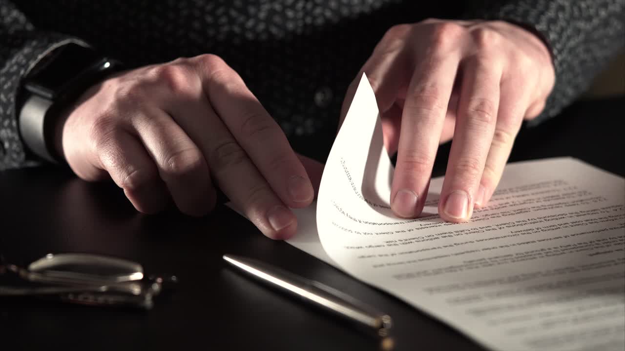 firmar un documento legal