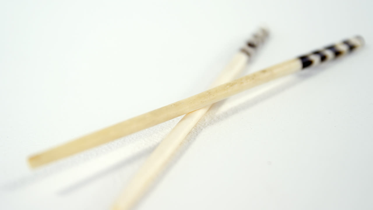 일본식 치프스틱의 클로즈업