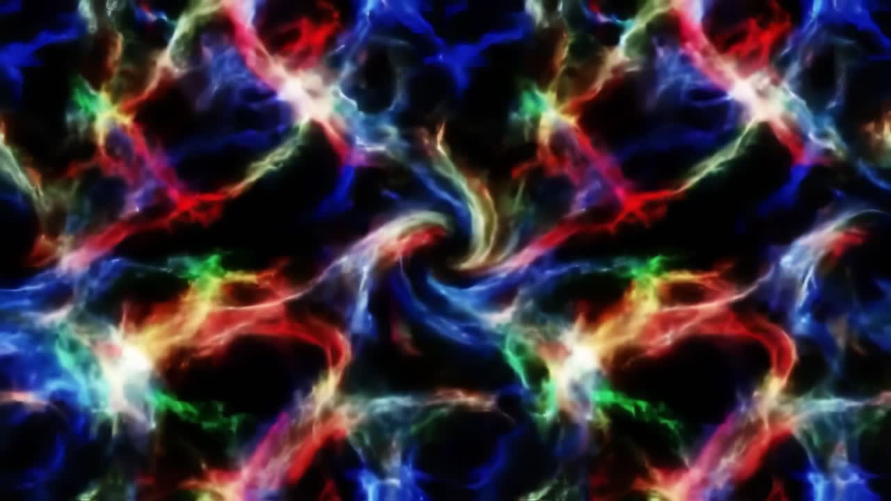 Abstract Colorful Fire and Smoke Patterns