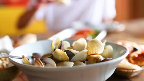 delicious clams served at a phuket restaurant