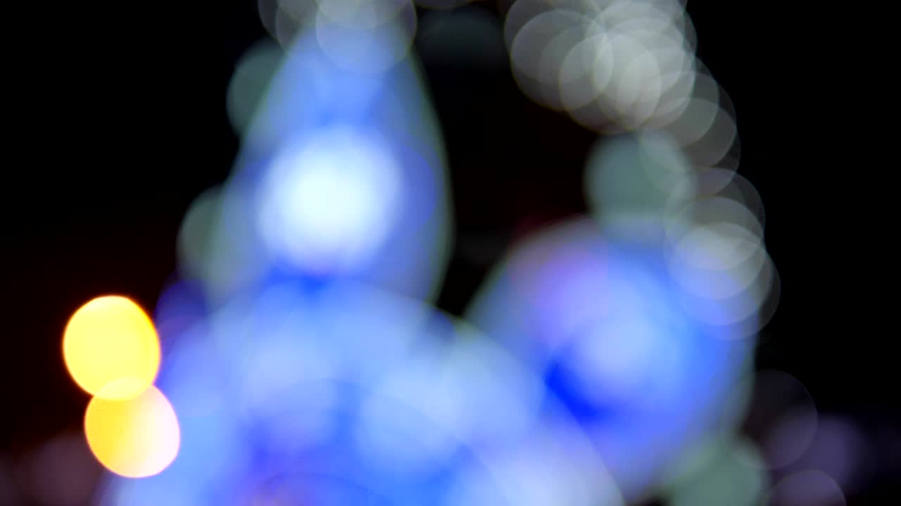 luces de bokeh desenfocadas luces navideñas borrosas fondo festivo