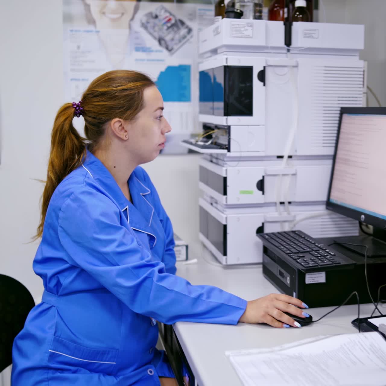 Medical team working in laboratory