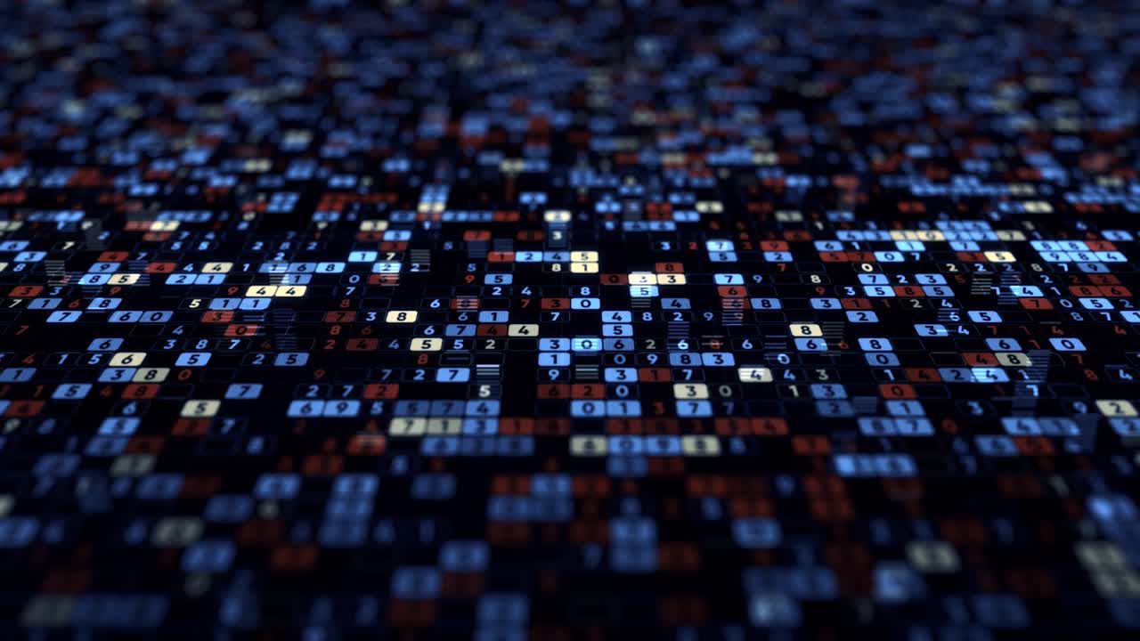 Abstract Digital Data Visualization