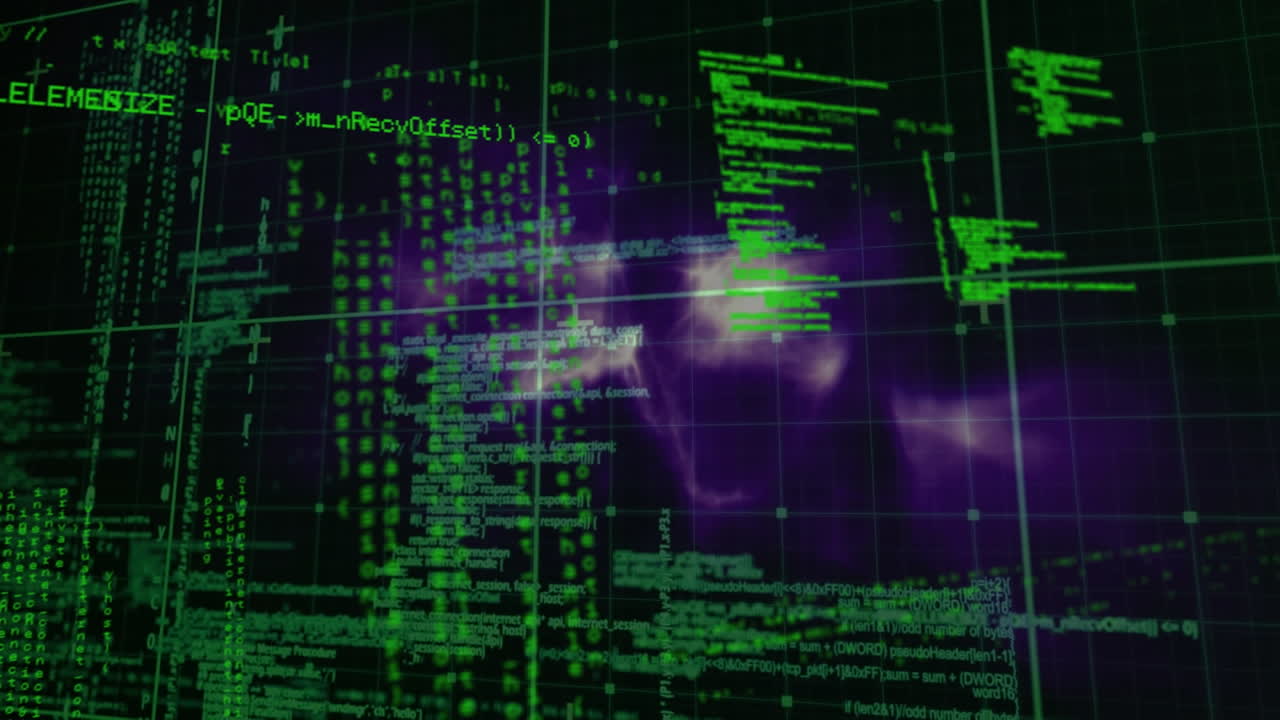 Animation of data processing over grid