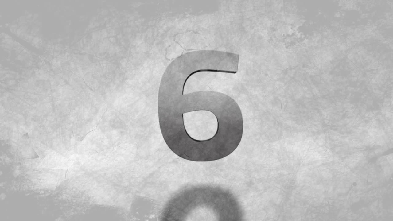 애니메이션 카운트다운 비디오