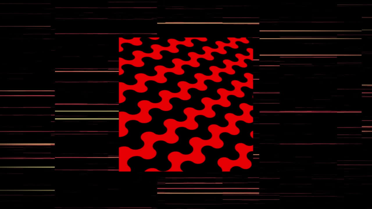 animación de formas y líneas que se mueven sobre un fondo negro