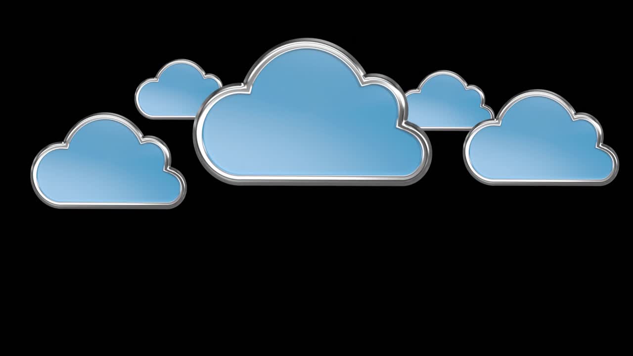 los iconos de las nubes 4k