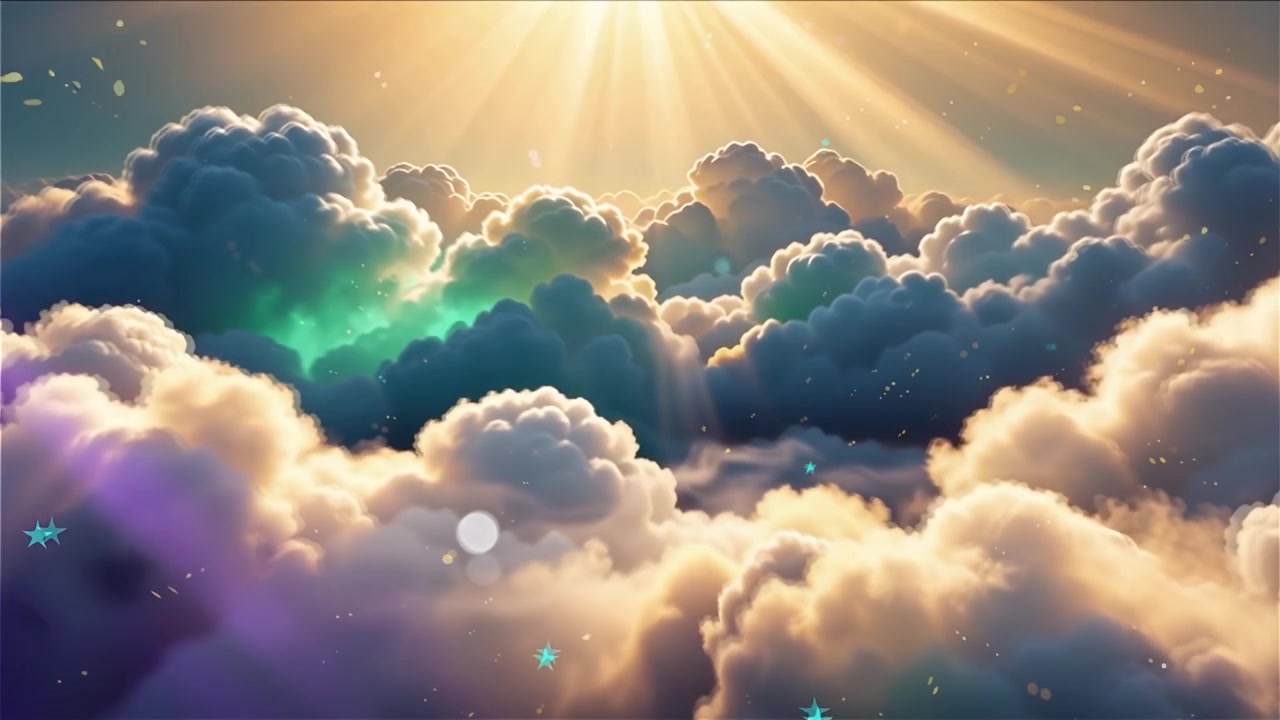 Christian Heavenly Light Worship Background