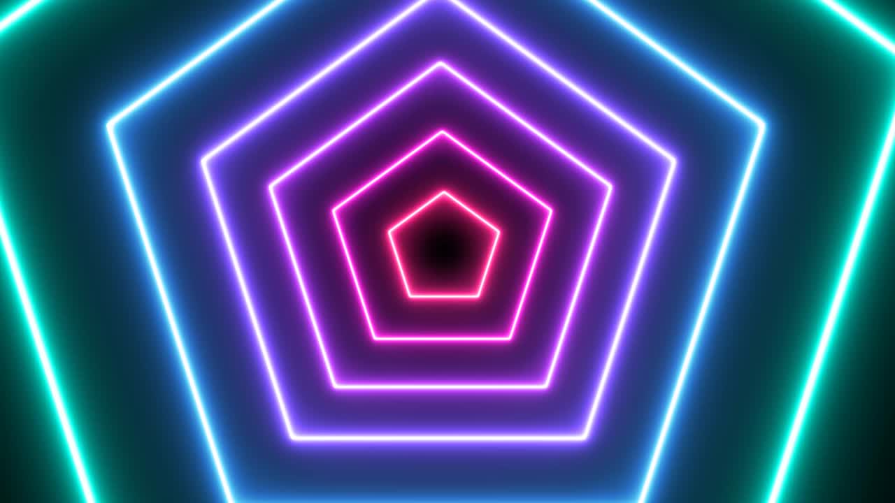 bucle sin costuras de fondo de geometría giratoria abstracta en 3d