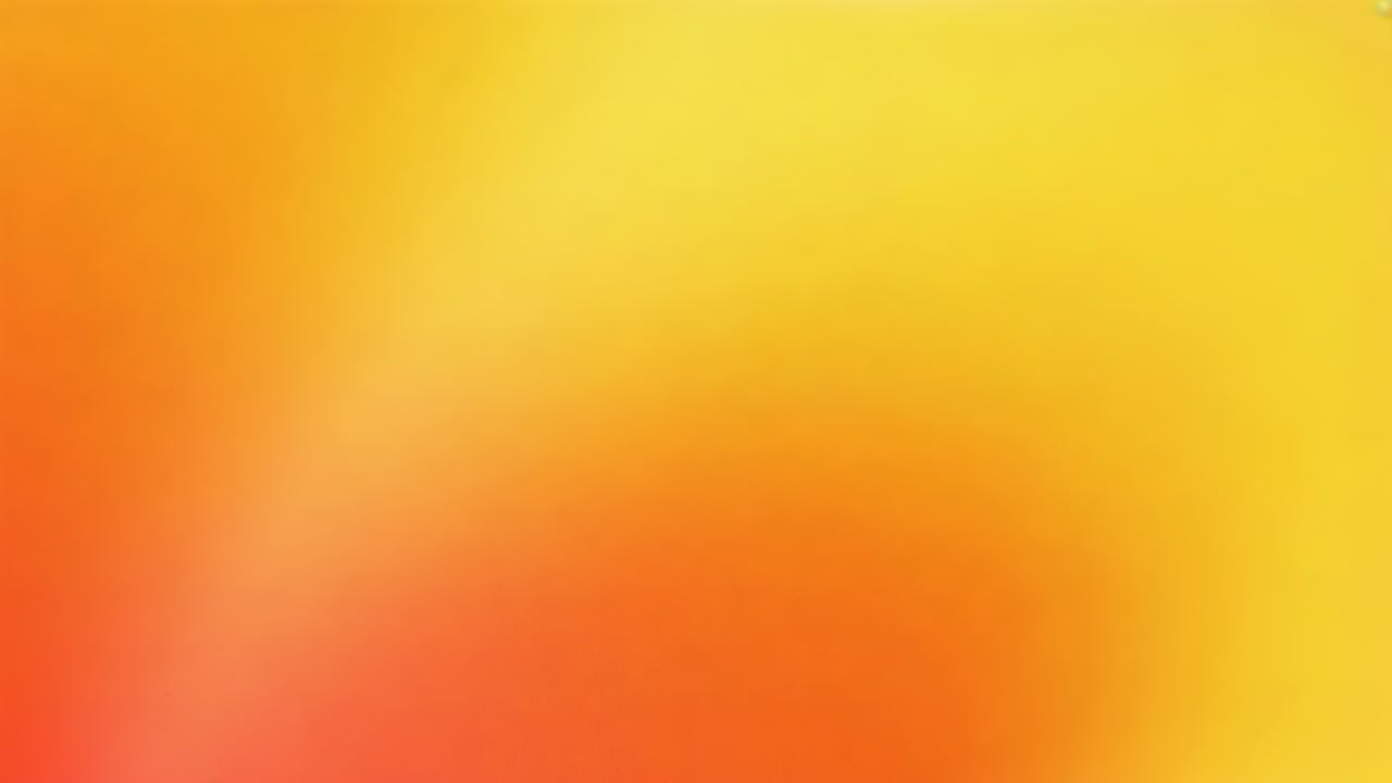 Initiating gradient on screen, blending yellow into orange-red expansion peaking then receding