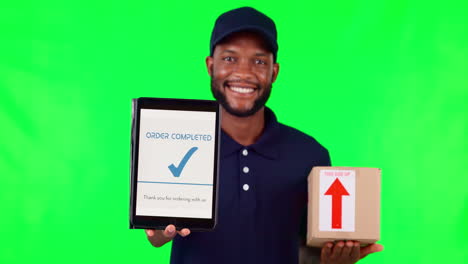 tablet, box and complete with a black man