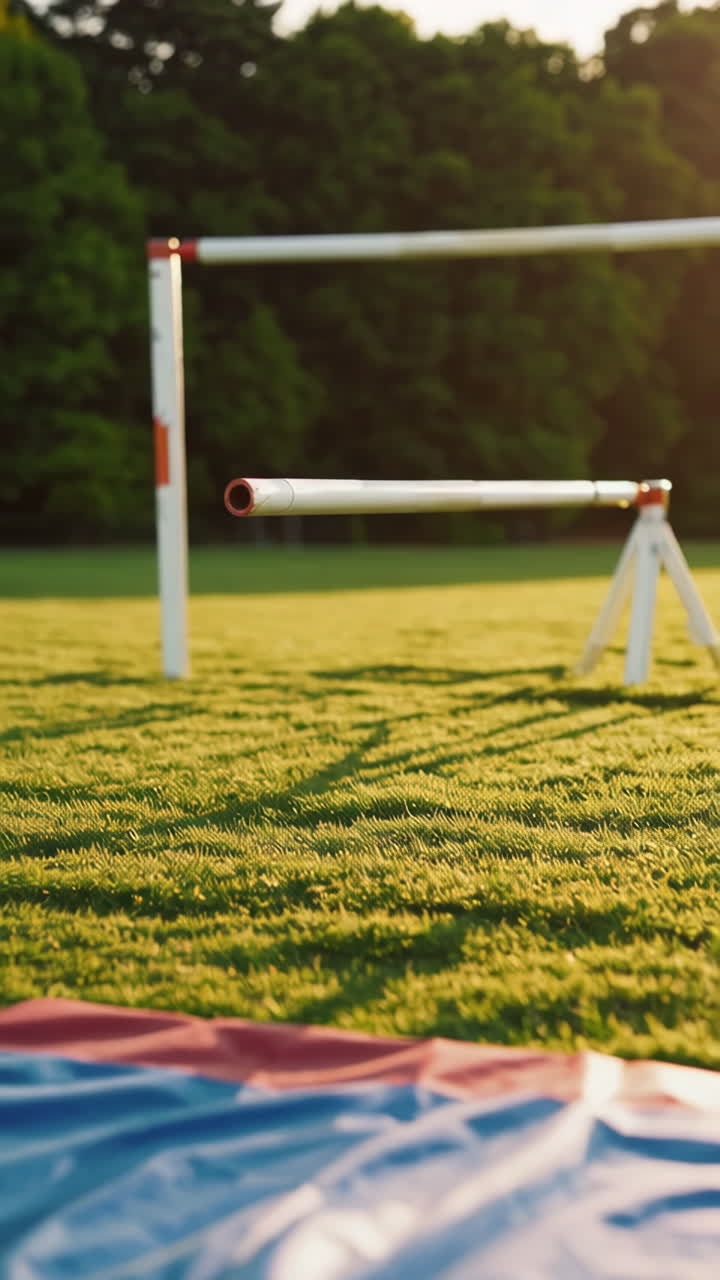High Jump Practice on a Track