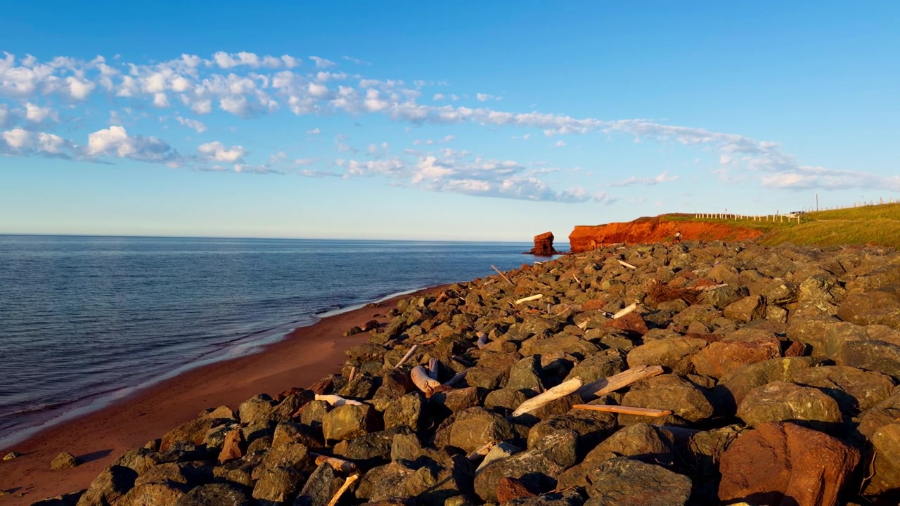 Steinkysten ved Cavendish, PEI.