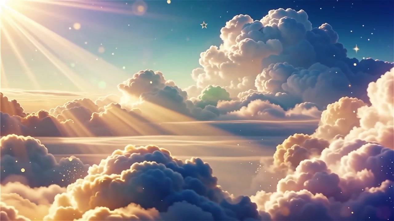 Sfondo di Adorazione Cristiana con Luce Celeste