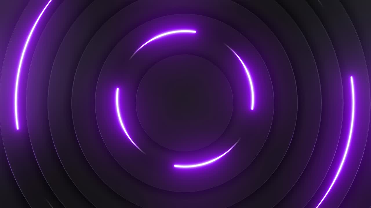 Abstract Neon Circles Background