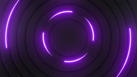 fondo de círculos de neón abstractos