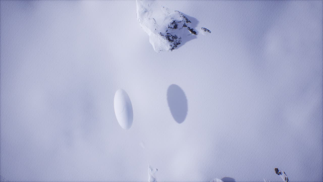 극지방의 평면 위로 이동하는 타원형 ufo uap cgi를 닫습니다.