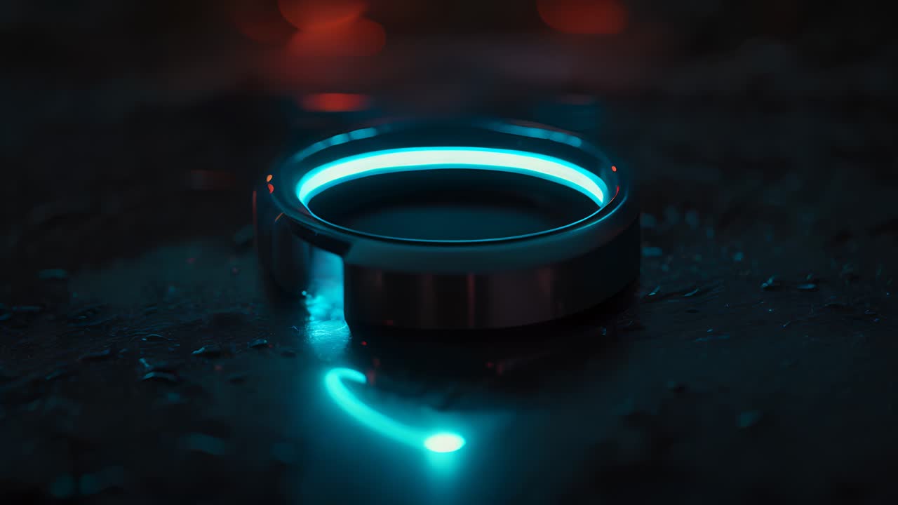 Glowing Futuristic Ring