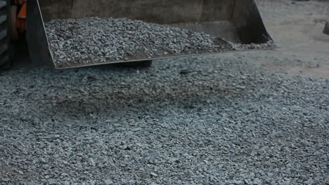 Workers During Asphalting. Construction workers during asphalting road works