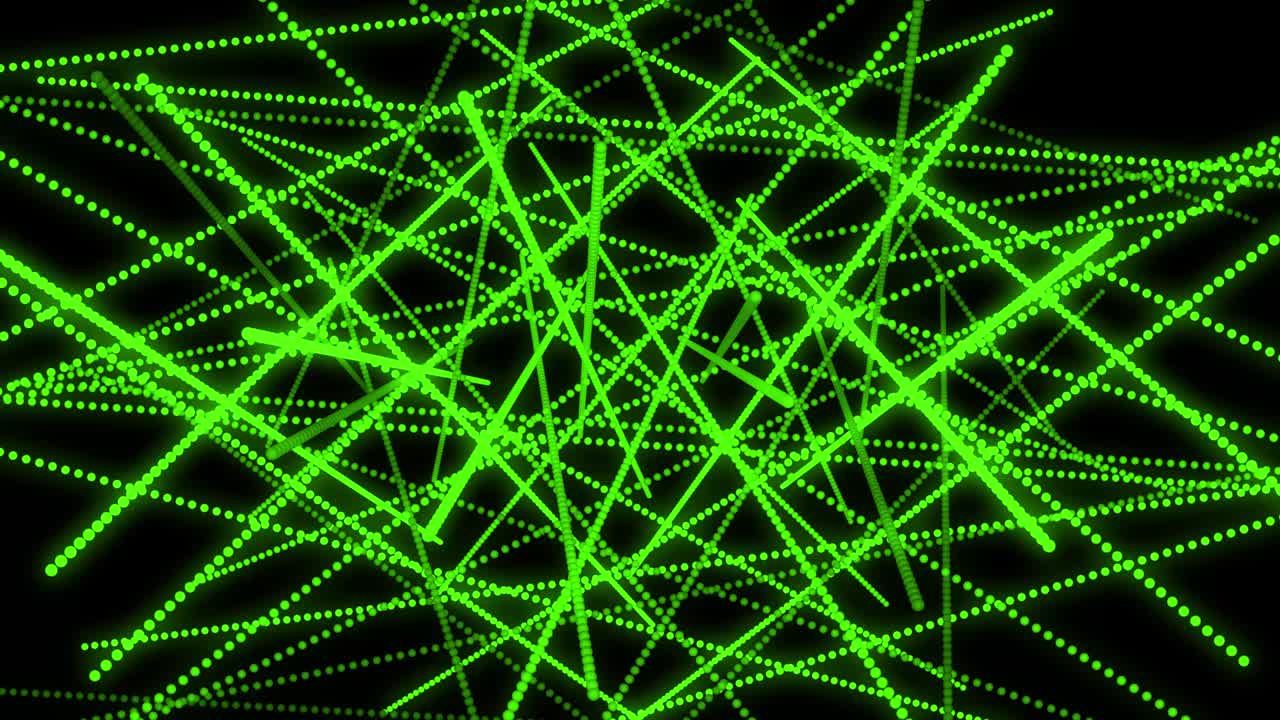 Green color Dot Shape Pattern animation motion graphics