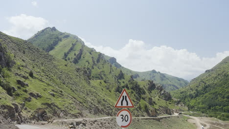 mountain landscape with winding road