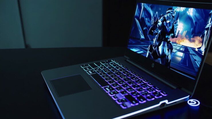 Laptop da gaming con luci RGB