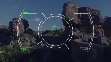 animation of scan scope over landscape