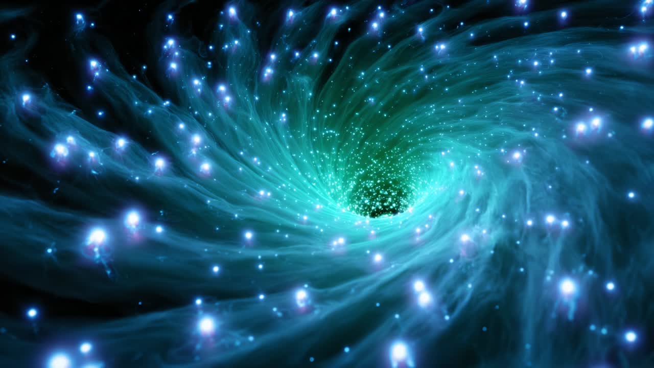 A Stunning Visual Journey through Space: Featuring a Brilliant Swirling Galaxy with Stars and Ethereal Light, Capturing the Essence of Cosmic Beauty and the Fascination of the Universe in Two Frames