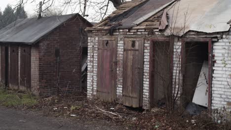 abandoned derelict buildings in dramatic disrepair in hranecnik ostrava, czech republic