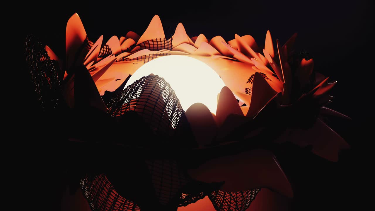 추상적인 꽃 애니메이션