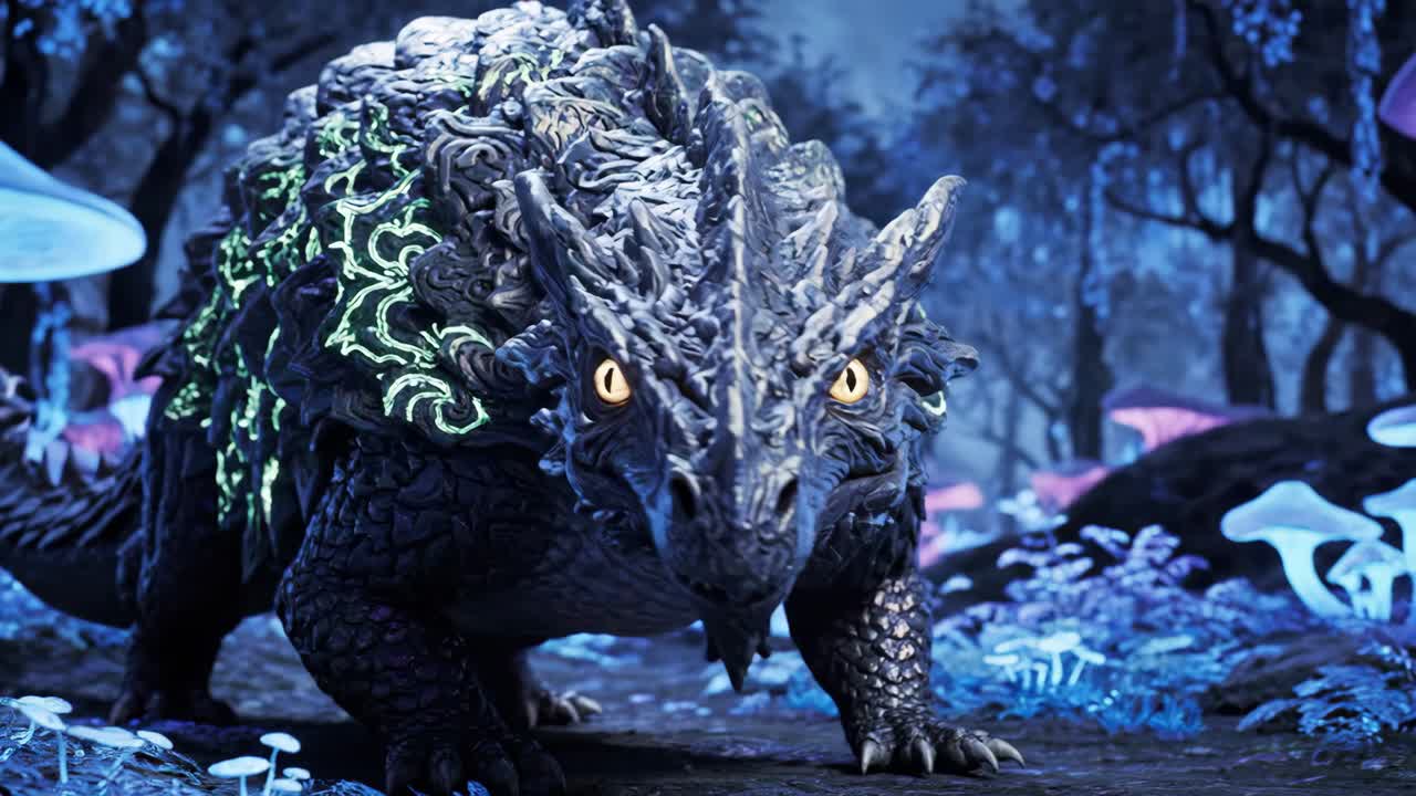 Fantasy Creature in a Magical Forest