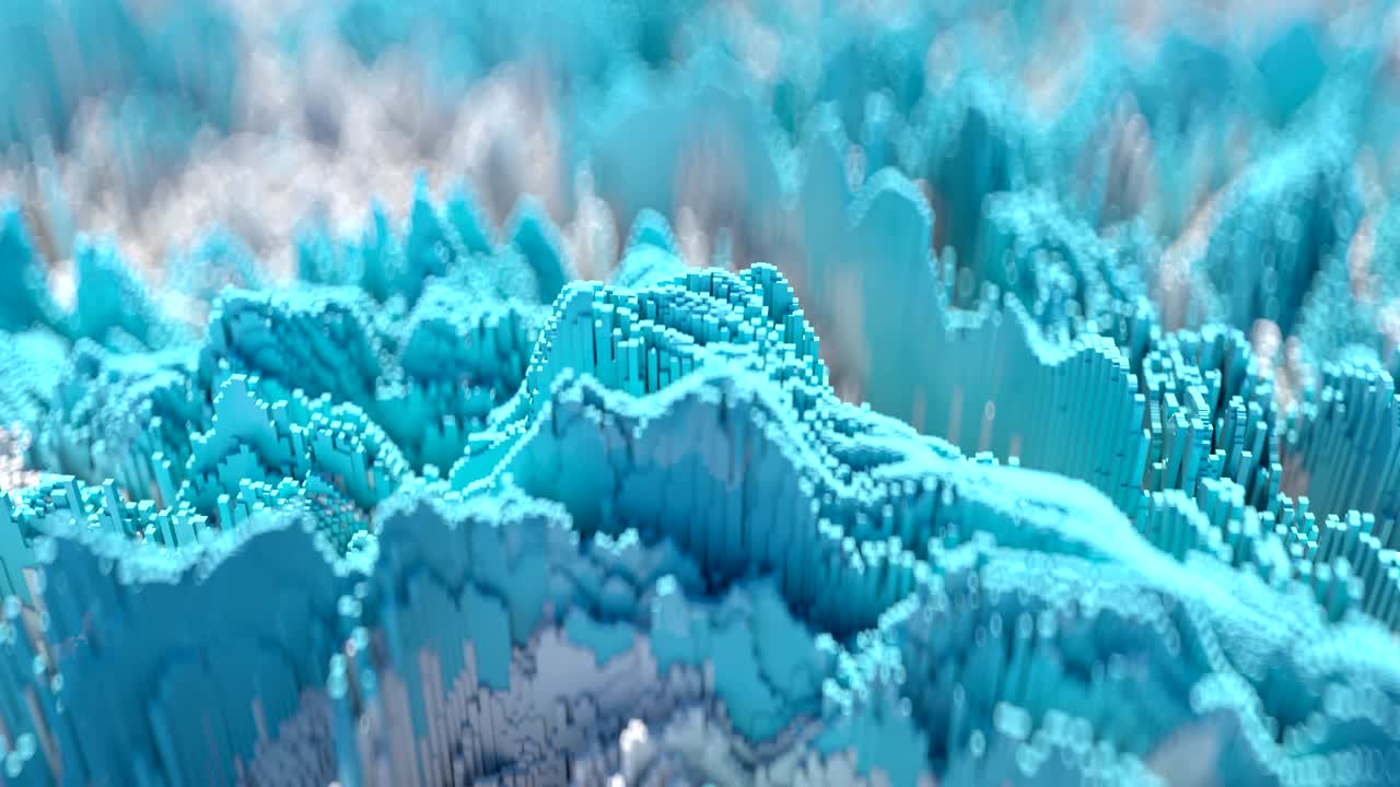 visualización de datos digitales abstractos.