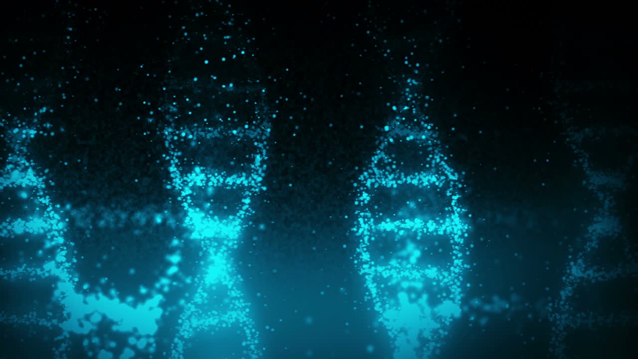 DNA molecule helix as a symbol for genetics code. Medicine and technology concept. Science biotechnology. Loop animation.