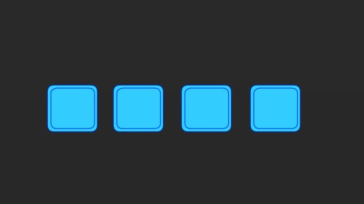 Rotating cube. 4, four letters numbers opening. Wheel of fortune. Crossword, multiple choice question. Four letter word and 4 digit number. Noun, verb, adjective puzzle, riddle. 4K animation