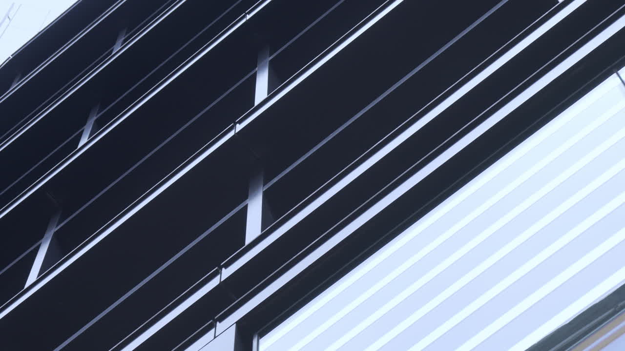 Detail shot of the facade of a modern building of the City of London.