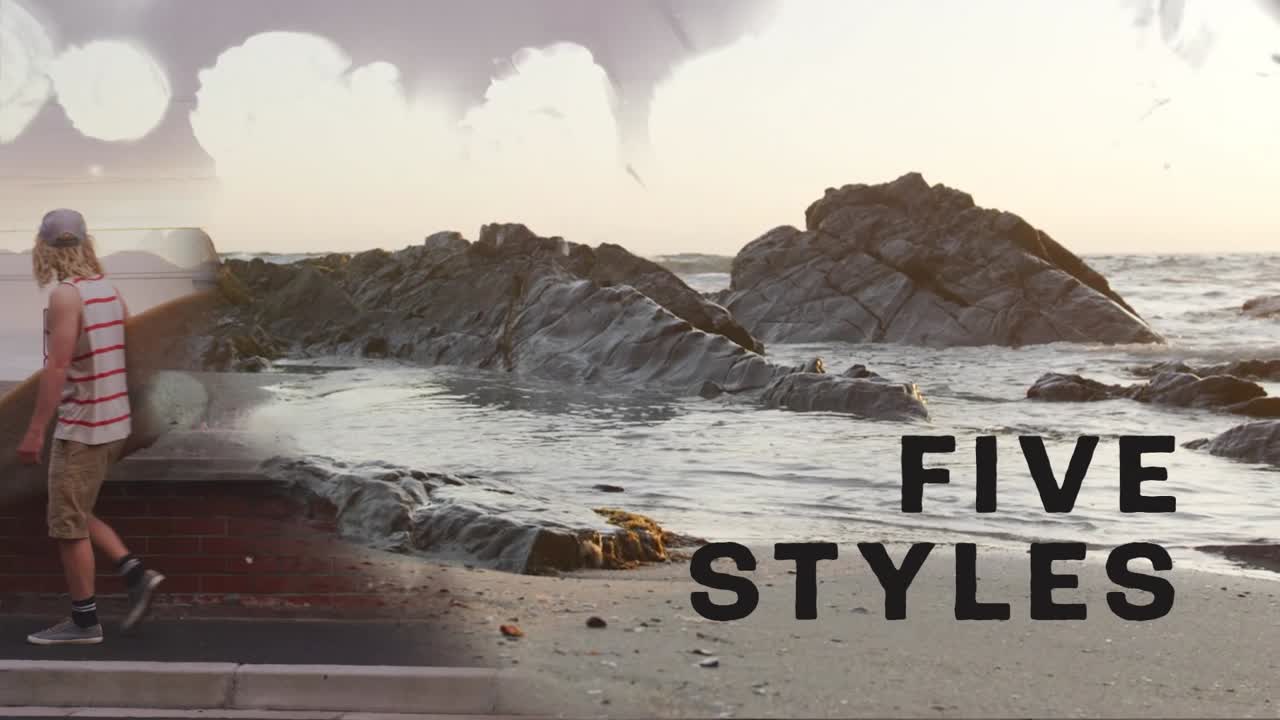 Lidé surfující a užívající si plážový životní styl