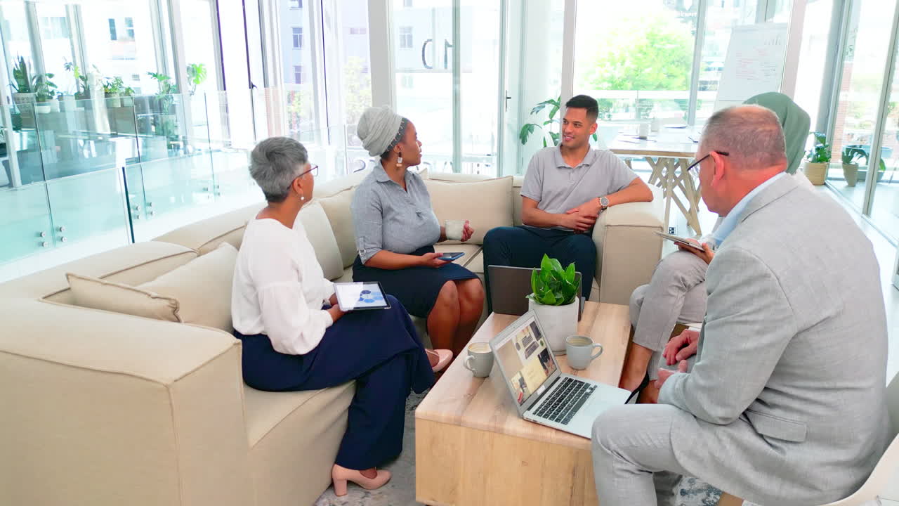reunión de negocios en una oficina moderna