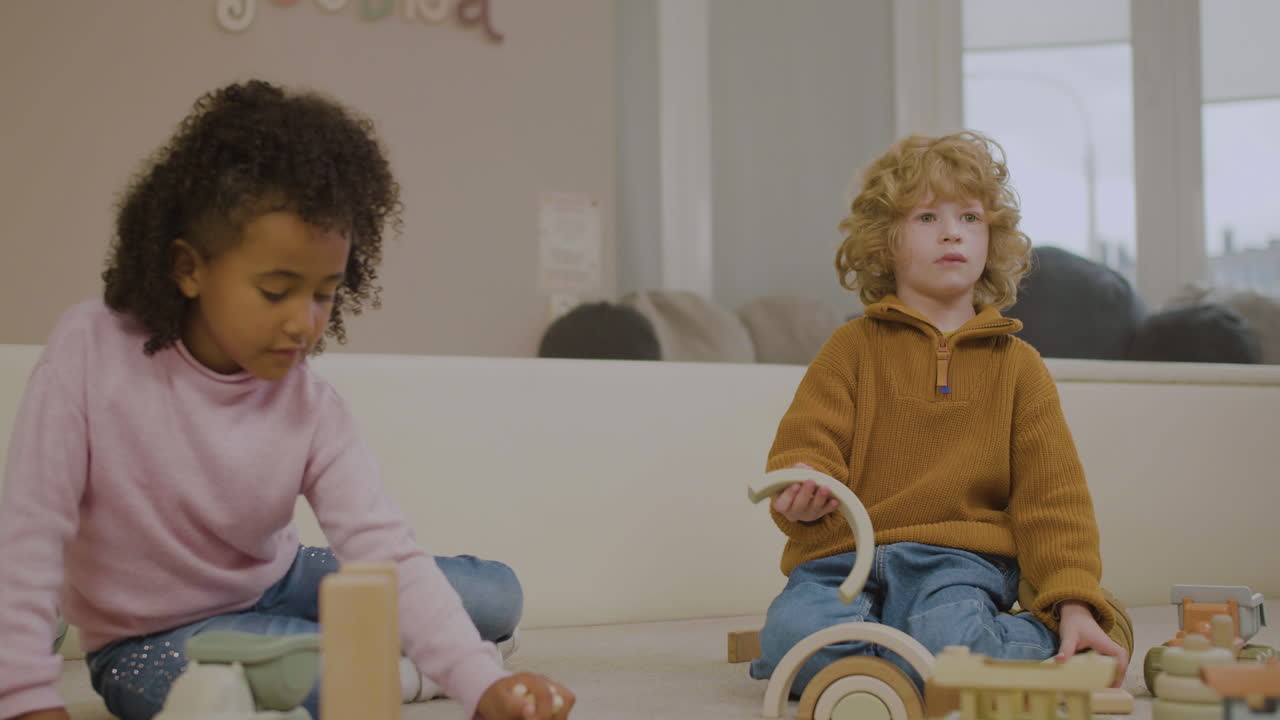 Children playing with toys