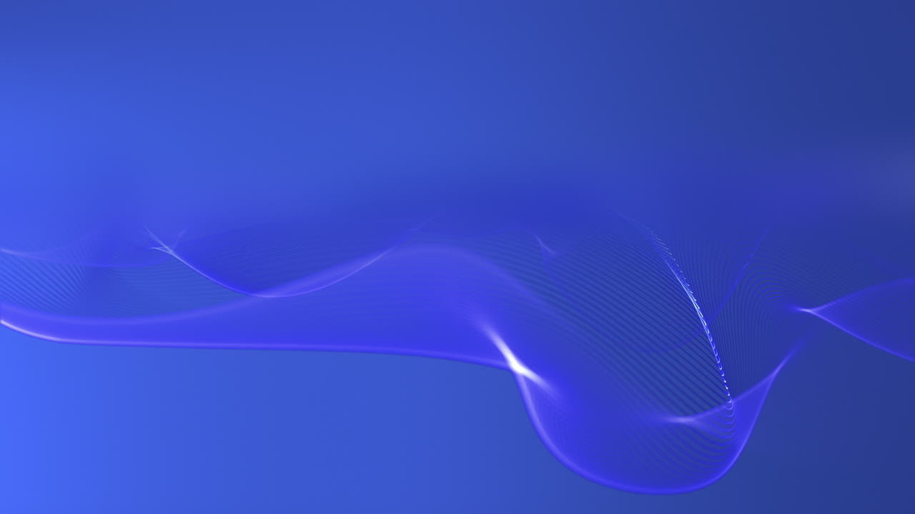 Light Blue Fluid Lines – Smooth Looping Motion