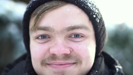 young man in winter outfit