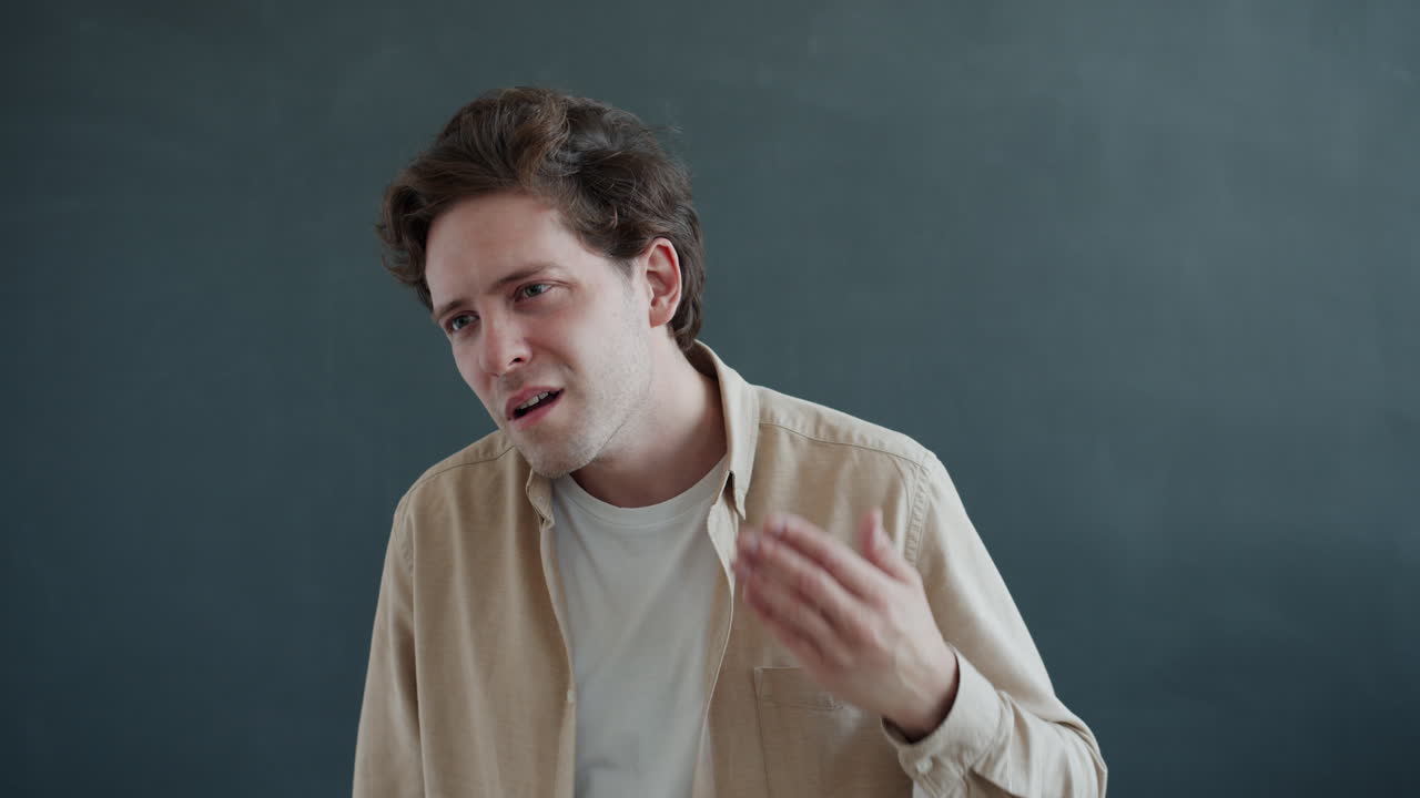 Man attentively listening